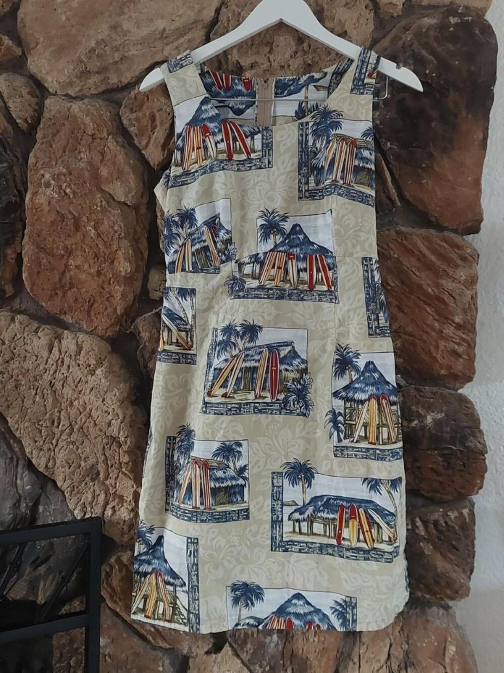 Vintage Hilo Hattie The Hawaiian Original Sheath Dress Sz xs Made in Hawaii Tiki